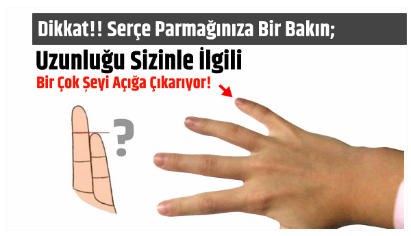 Dikkat!! Serçe Parmağınıza Bir Bakın; Uzunluğu Sizinle İlgili Bir Çok Şeyi Açığa Çıkarıyor!