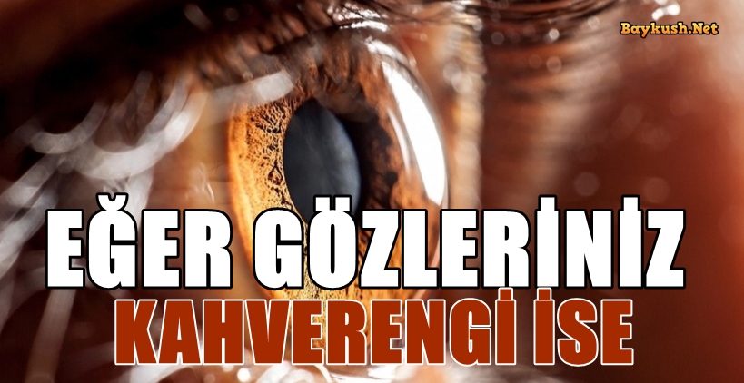 Eğer Gözlerinizin Kahverengiyse Bunun Çok Özel Bir Anlamı Var