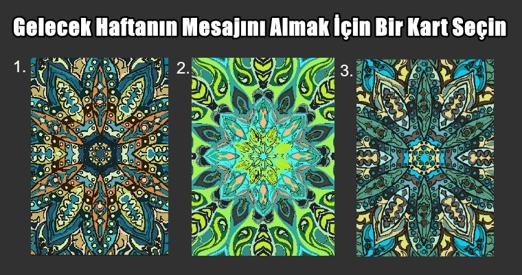 Gelecek Haftanın Mesajını Almak İçin Bir Kart Seçin