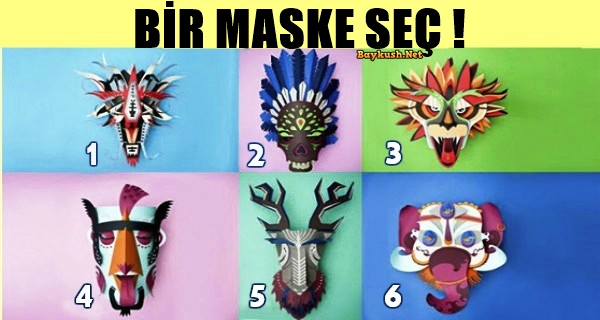 İnanılmaz Bir Test! Bir Maske Seç  Tutkularını Ve Arzularını Ortaya Çıkar!