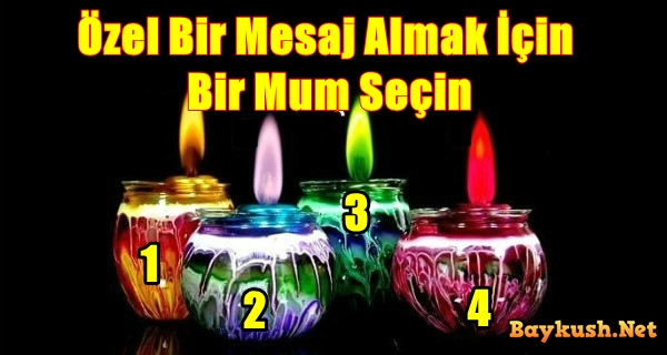 Özel Bir Mesaj Almak İçin Bir Mum Seçin