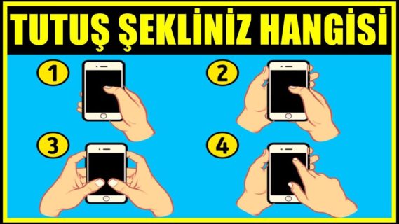 Telefonunuzu tutma şekliniz kişiliğiniz hakkında çok şey söyleyebilir.