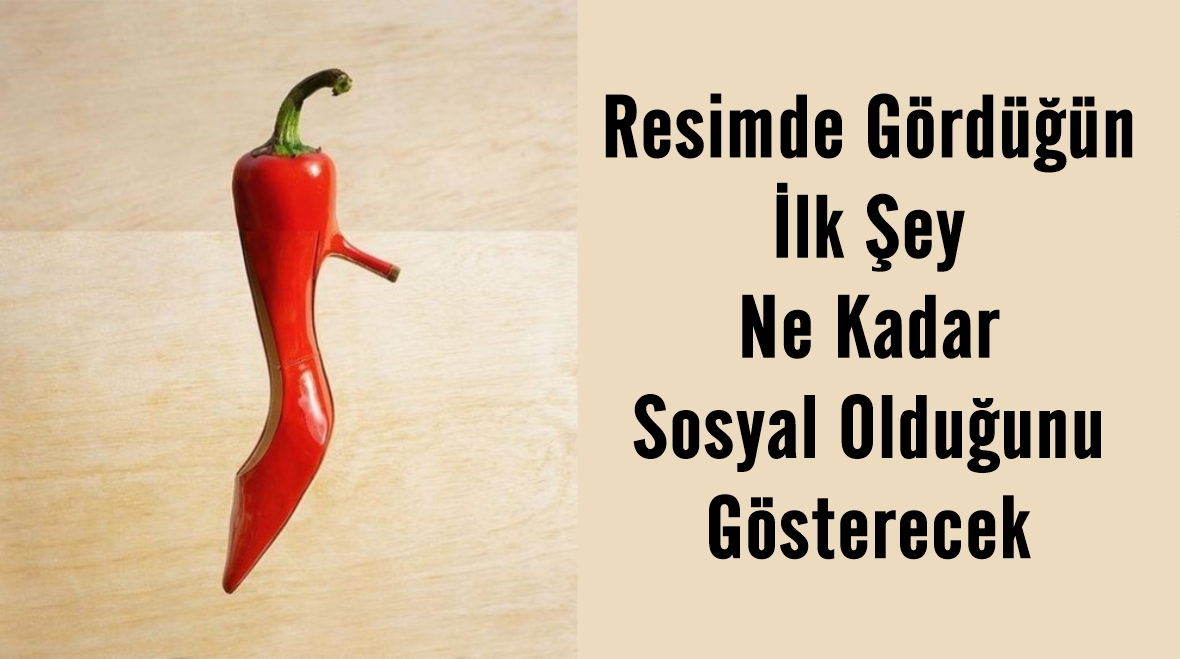 Resimde Gördüğün İlk Şey Ne Kadar Sosyal Olduğunu Gösterecek