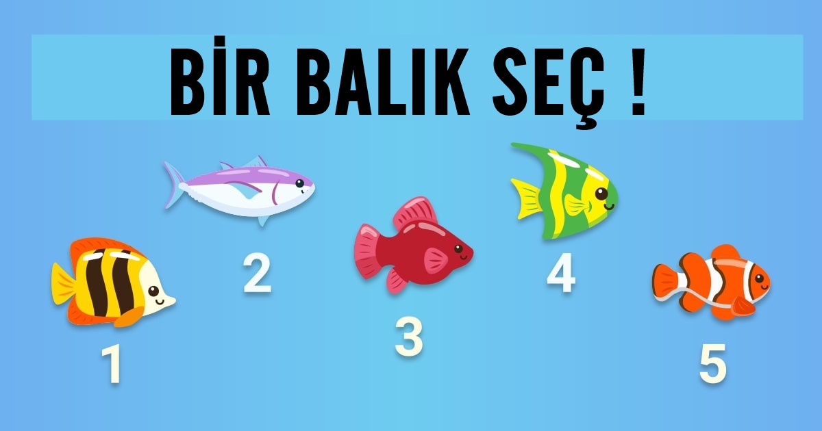 Seçtiğin Balık Sana İç Dünyanı Ve Duygularını Anlatacak