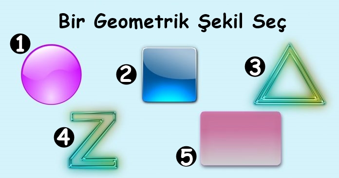 Bir Geometrik Şekil Seç Ve Kişiliğinin Özelliklerini Oku