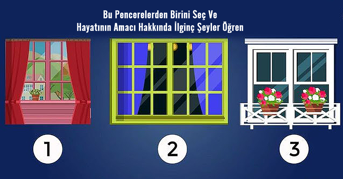 Bu Pencerelerden Birini Seç Ve Hayatının Amacı Hakkında İlginç Şeyler Öğren